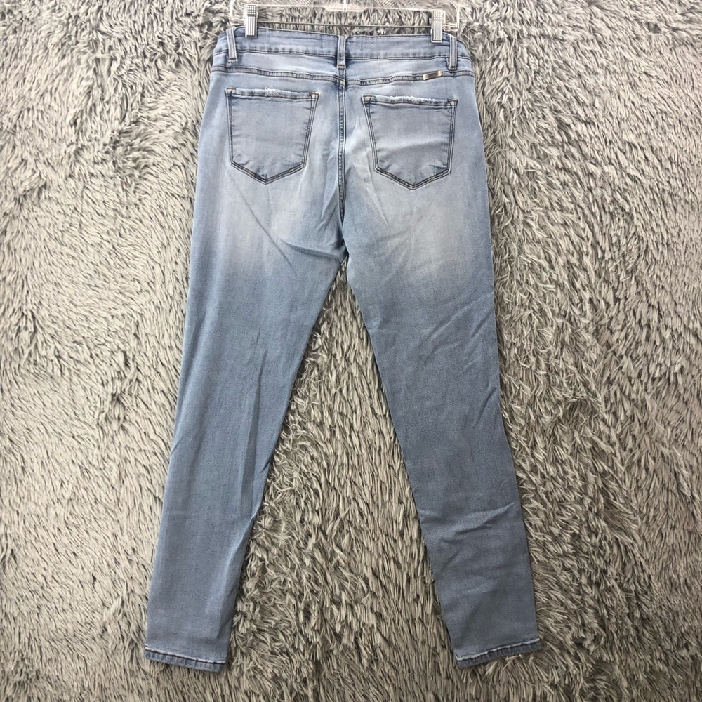 Kancan Jeans Size 31 Mid Rise Super Skinny Light Blue Wash KC7085LGH